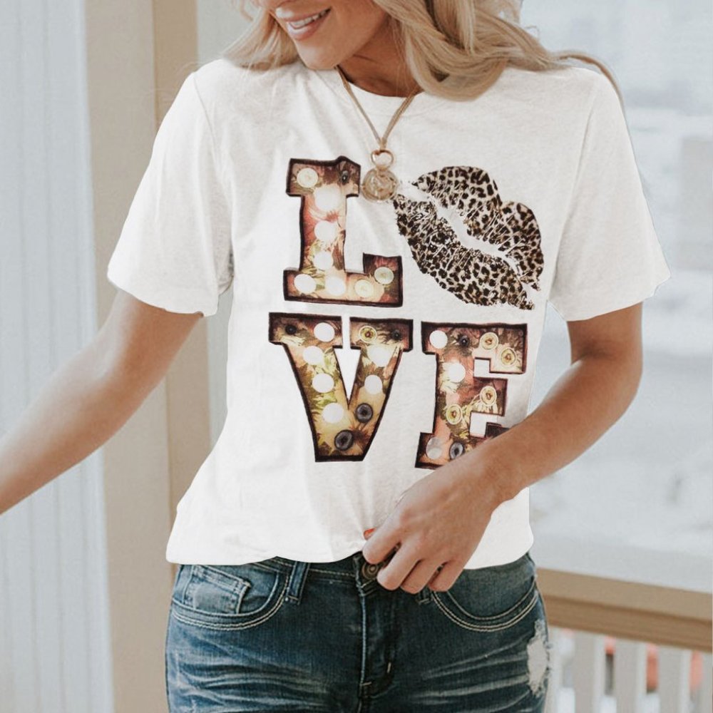 *SALE* Love Leopard Life Valentine Tee